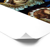 Krönung der gesegneten Jungfrau Mary Stetting Glas Poster (Ecke)