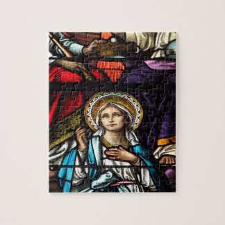 Krönung der gesegneten Jungfrau Mary Stetting Glas Puzzle
