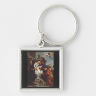 Krönung der heiligen Rosalia von Anthony van Dyck Schlüsselanhänger