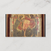 Krönung der Jungfrau, 1372 Visitenkarte (Rückseite)