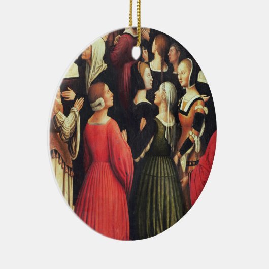 Krönung der Jungfrau, 1513 (Öl auf Platte) (det Keramikornament (Rechts)