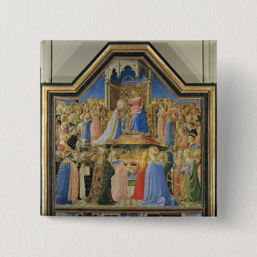 Krönung der Jungfrau, c.1430-32 Button (Vorderseite)
