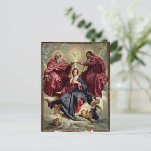 Krönung der Jungfrau, c.1641-42 Postkarte (Stehend Vorderseite)