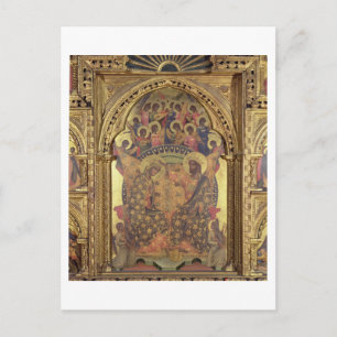 Krönung der Jungfrau (Detail des Polyptychs) Postkarte