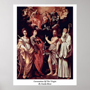 Krönung der Jungfrau durch Guido Reni Poster