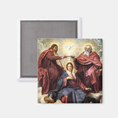 Krönung der Jungfrau Mary Magnet (Vorderseite/Rückseite)