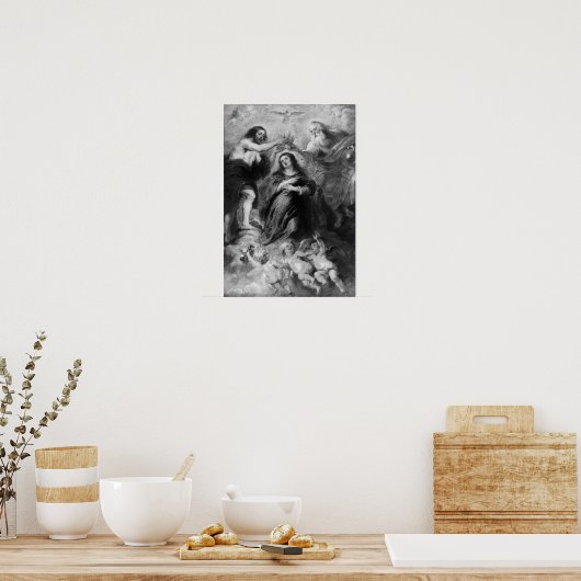 Krönung der Jungfrau Mary Poster (Küche)