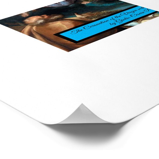 Krönung der Jungfrau Poster (Ecke)