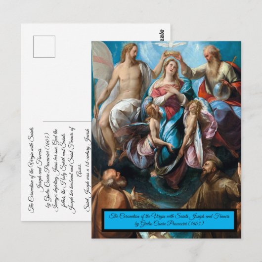 Krönung der Jungfrau Postkarte (Vorne/Hinten)
