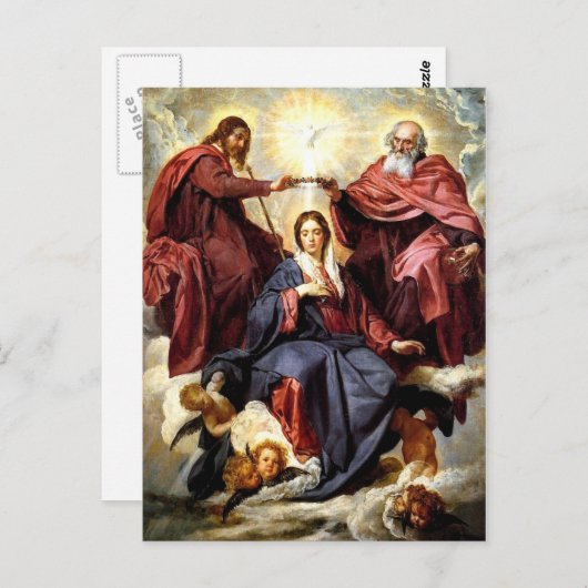 Krönung der Jungfrau Postkarte (Vorne/Hinten)