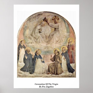 Krönung der Jungfrau von Fra Angelico Poster