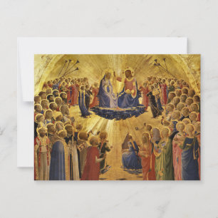Krönung der Jungfrau von Fra Angelico Postkarte