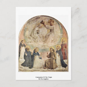 Krönung der Jungfrau von Fra Angelico Postkarte