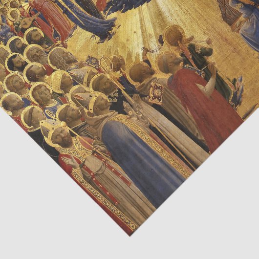 Krönung der Jungfrau von Fra Angelico Seidenpapier (Ausschnitt)