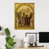 Krönung der Jungfrau von Gentile Da Fabriano Poster (Heimbüro)