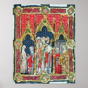 Krönung der Könige von Aragonien und von Castille Poster
