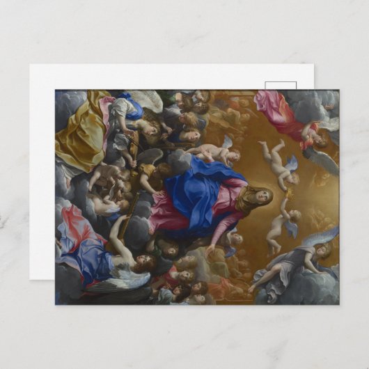 Krönung der Mary Post Card Postkarte (Vorne/Hinten)