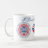 Krönung des King Charles III Celebration Cup Kaffeetasse (Links)