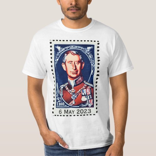 Krönung des T - Shirt König Charles III (Vorderseite)