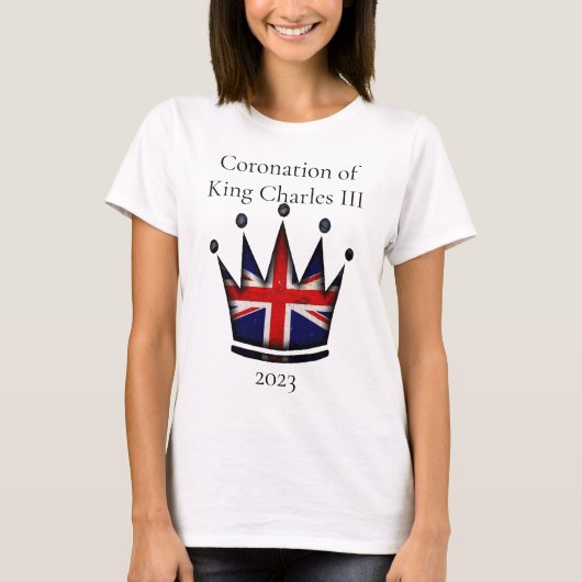 Krönung des T - Shirt König Charles III (Vorderseite)