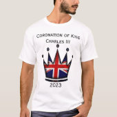 Krönung des T - Shirt König Charles III (Vorderseite)