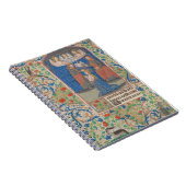 Krönung eines mittelalterlichen Illuminierten Manu Notizblock (Rechte Seite)