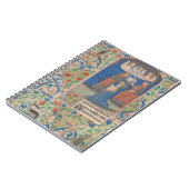 Krönung eines mittelalterlichen Illuminierten Manu Notizblock (Linke Seite)