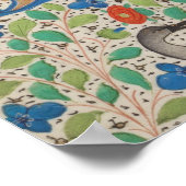 Krönung eines mittelalterlichen Illuminierten Manu Poster (Ecke)