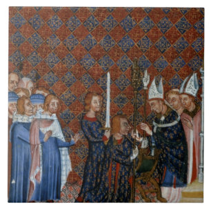 Krönung f.58 Frau-Tiberius B Viii von König Fliese