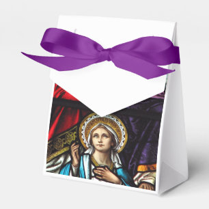 Krönung gesegneten befleckten Glases Geschenkschachtel