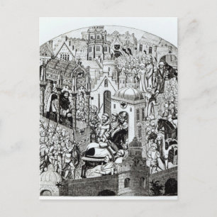 Krönung von Charlemagne in Jerusalem Postkarte