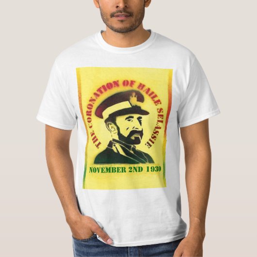 Krönung von Haile Selassie T-Shirt (Vorderseite)