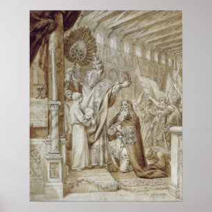 Krönung von Karl der Große Poster