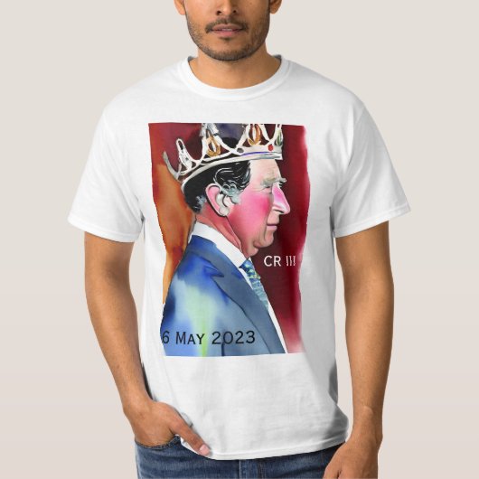Krönung von König Charles III T-Shirt (Vorderseite)