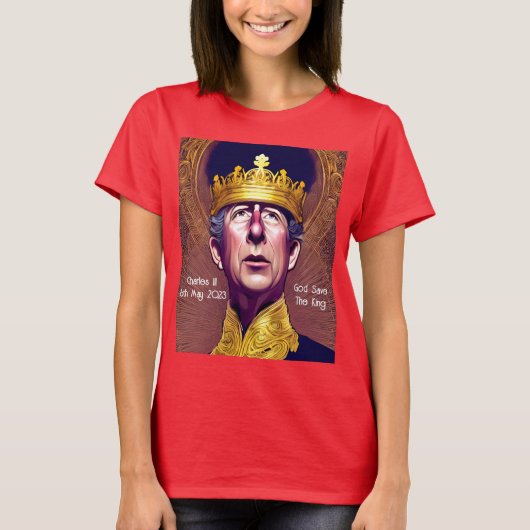 Krönung von König Charles III T-Shirt (Vorderseite)