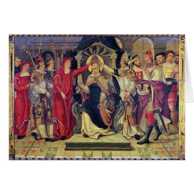 Krönung von Papst Celestine V im August 1294 (Vorderseite (Horizontal))