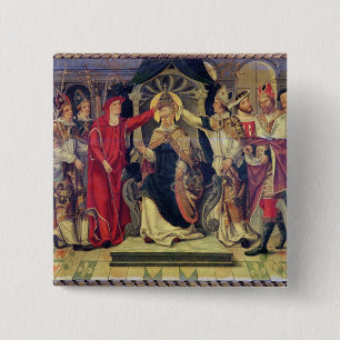 Krönung von Papst Celestine V im August 1294 Button
