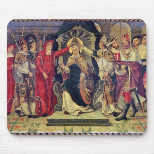 Krönung von Papst Celestine V im August 1294 Mousepad (Vorne)