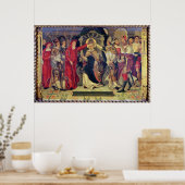 Krönung von Papst Celestine V im August 1294 Poster (Küche)