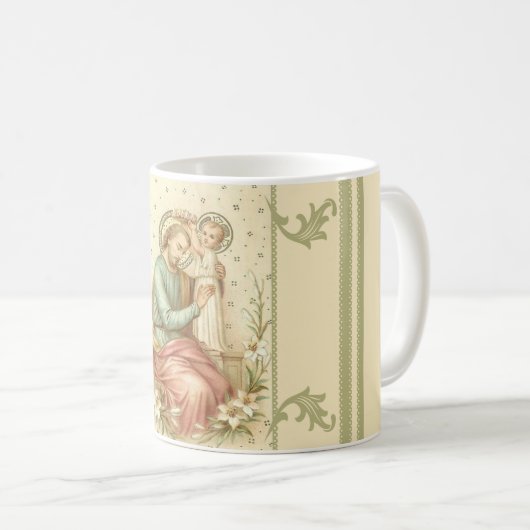 Krönung von St Joseph durch Jesus Kaffeetasse (VorderseiteRechts)