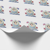 Krönungs-Königin - MattPackpapier Geschenkpapier (Ecke)