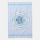 Krönungsemblem des Königs Charles III Geschirrtuch (Vertikal)