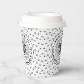 Krönungsemblem des Königs Charles III Pappbecher (Rechts)