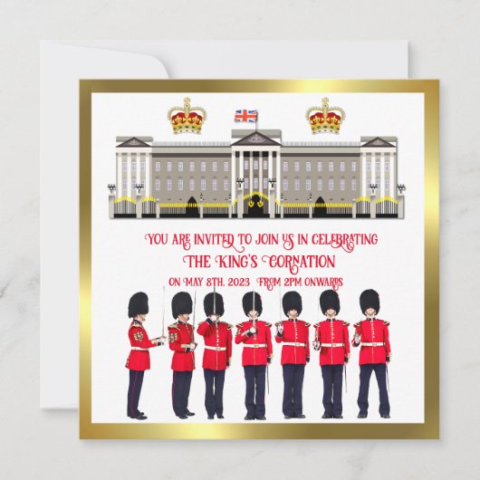 Krönungsfeier Einladung (Vorderseite)