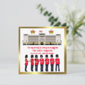 Krönungsfeier Einladung (Stehend Vorderseite)