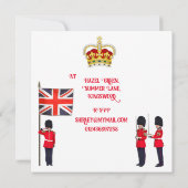 Krönungsfeier Einladung (Rückseite)