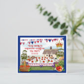 Krönungsfeier Party Einladung (Stehend Vorderseite)