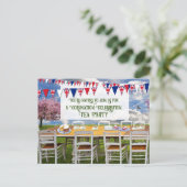 Krönungsfeier Party Einladung Postkarte (Stehend Vorderseite)