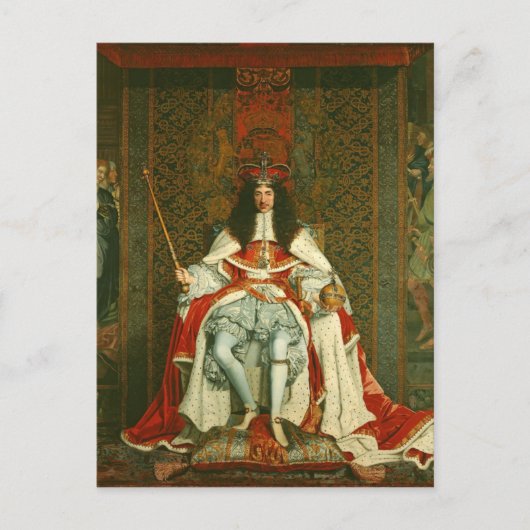 KRÖNUNGSROBEN VON KARL II. POSTKARTE (Vorderseite)