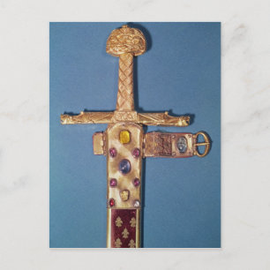 Krönungsschwert der Könige von Frankreich Postkarte